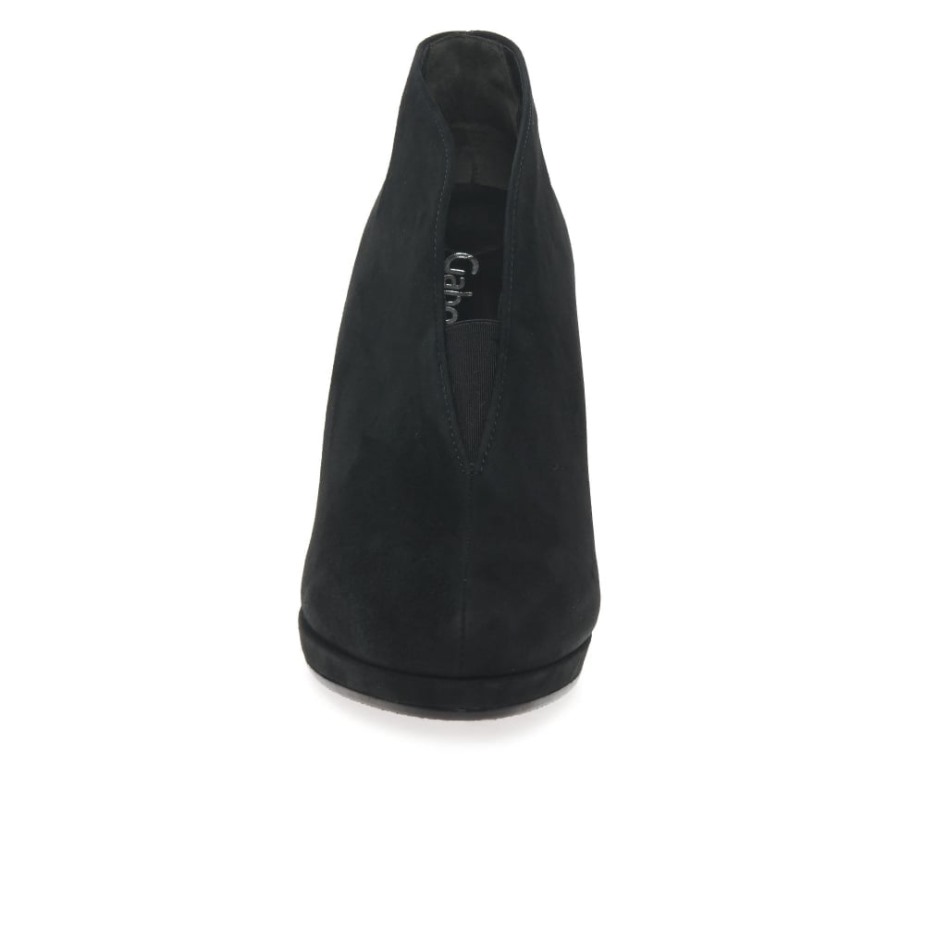 Amien Moderne Instap Enkellaarzen Voor Dames Zwart Suède Gabor