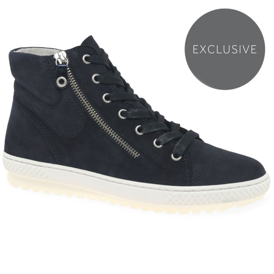 Atlantic Suède/metallic Gabor Bulner Dames Casual Enkellaarzen