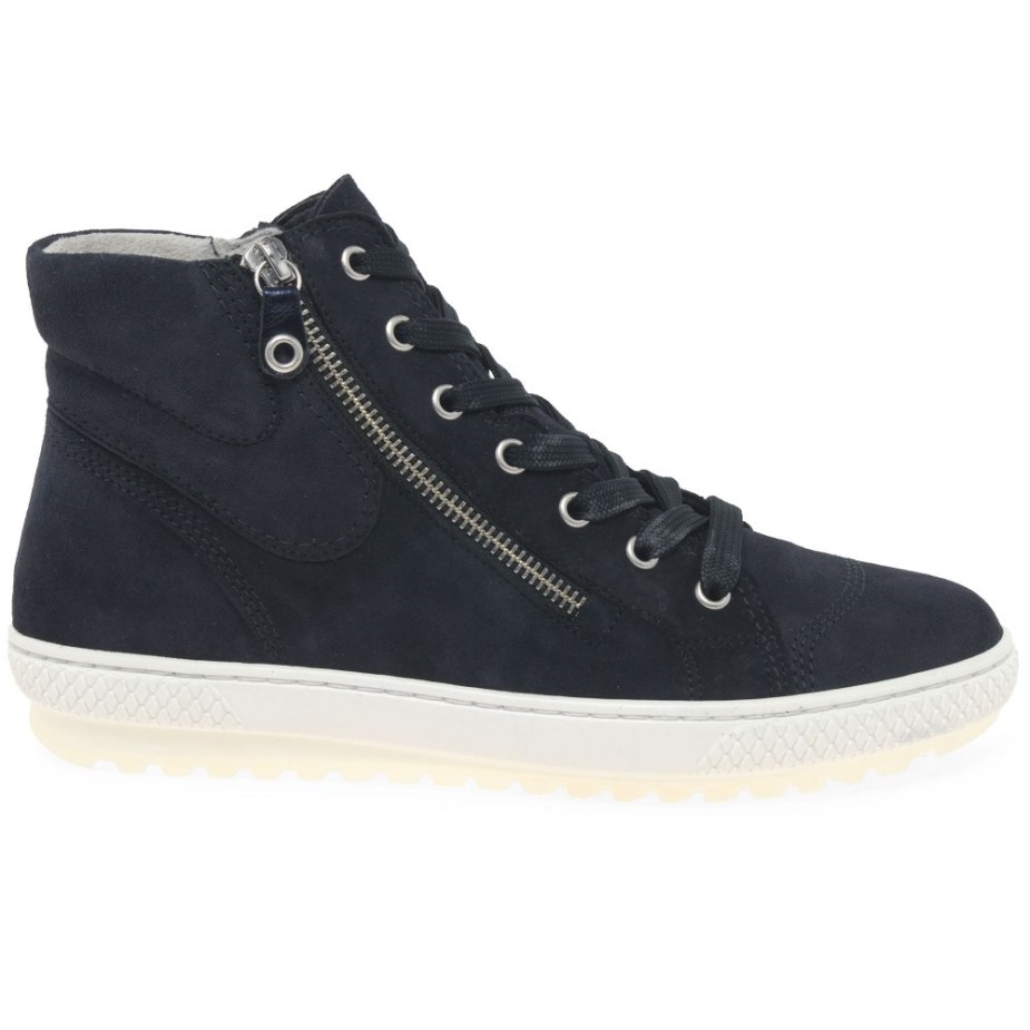 Atlantic Suède/metallic Gabor Bulner Dames Casual Enkellaarzen