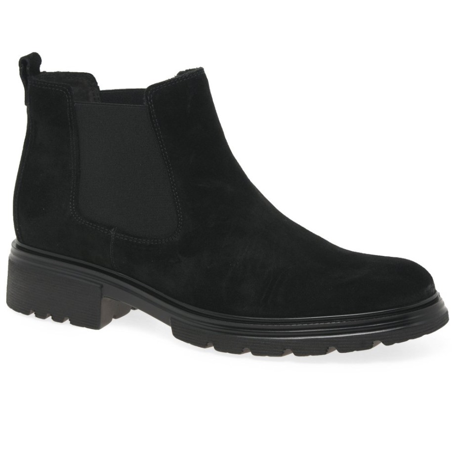 Babel Dames Chelsea Boots Zwart Suède Gabor
