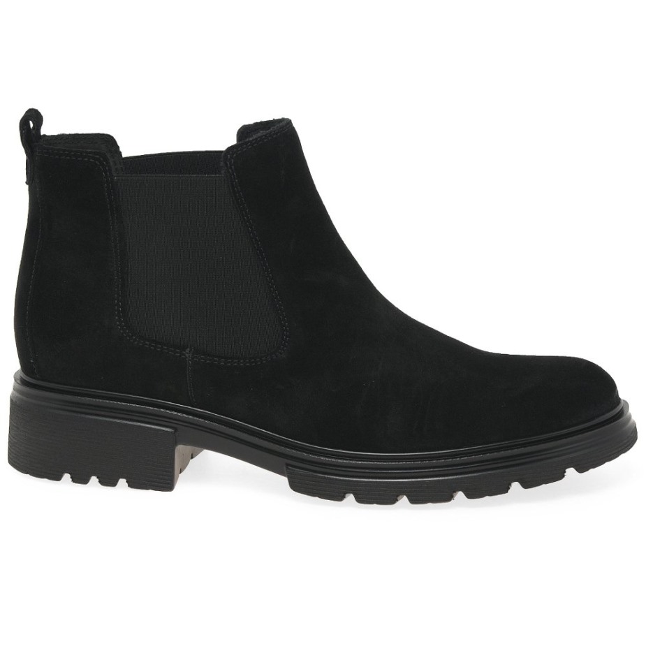 Babel Dames Chelsea Boots Zwart Suède Gabor