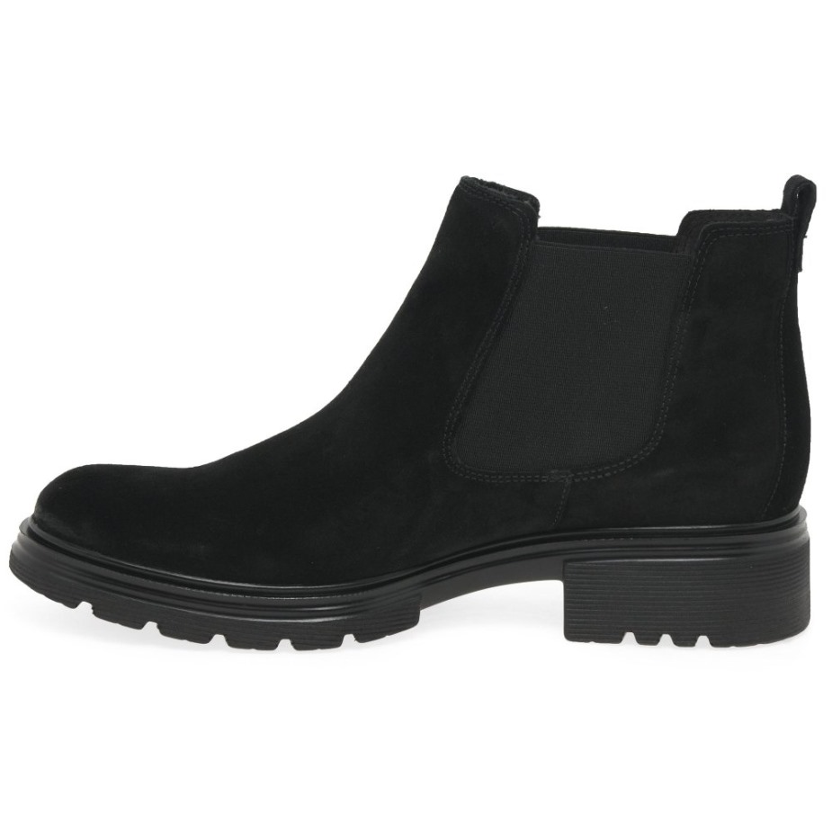 Babel Dames Chelsea Boots Zwart Suède Gabor