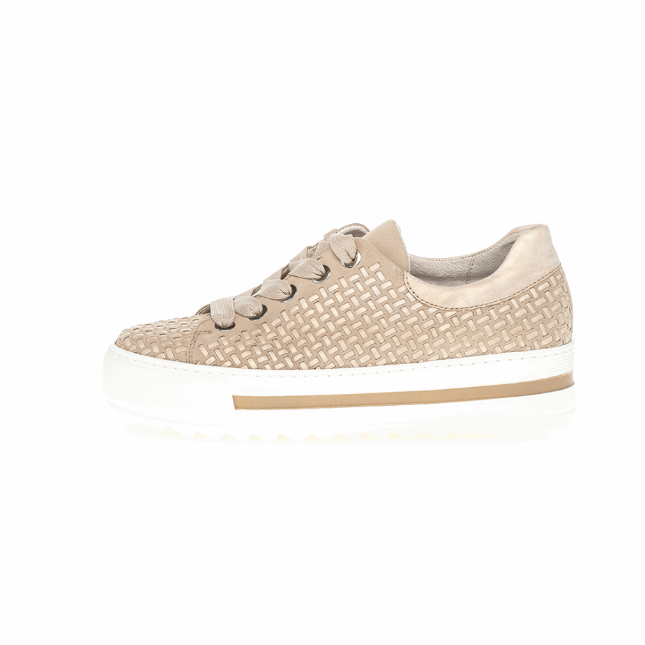 Beige Gabor Plateausneaker