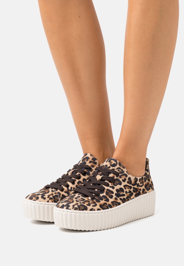 Beige Hoge Sneakers Van Gabor