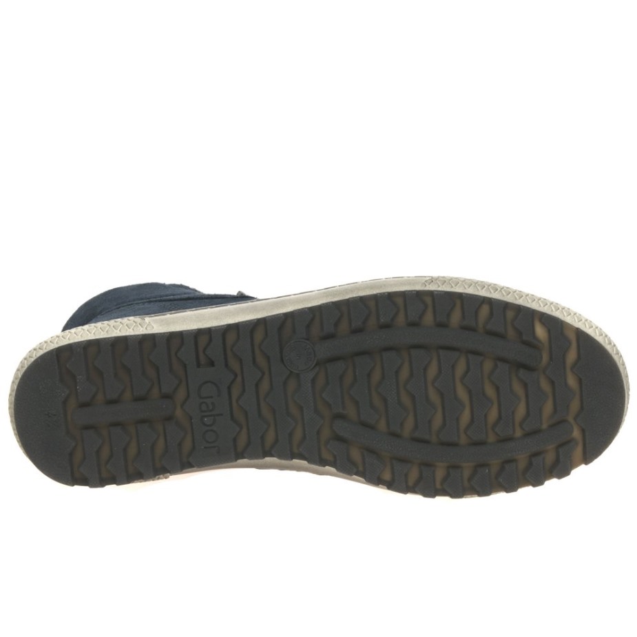 Bulner Casual Enkellaarsjes Voor Dames Marine Suède Gabor