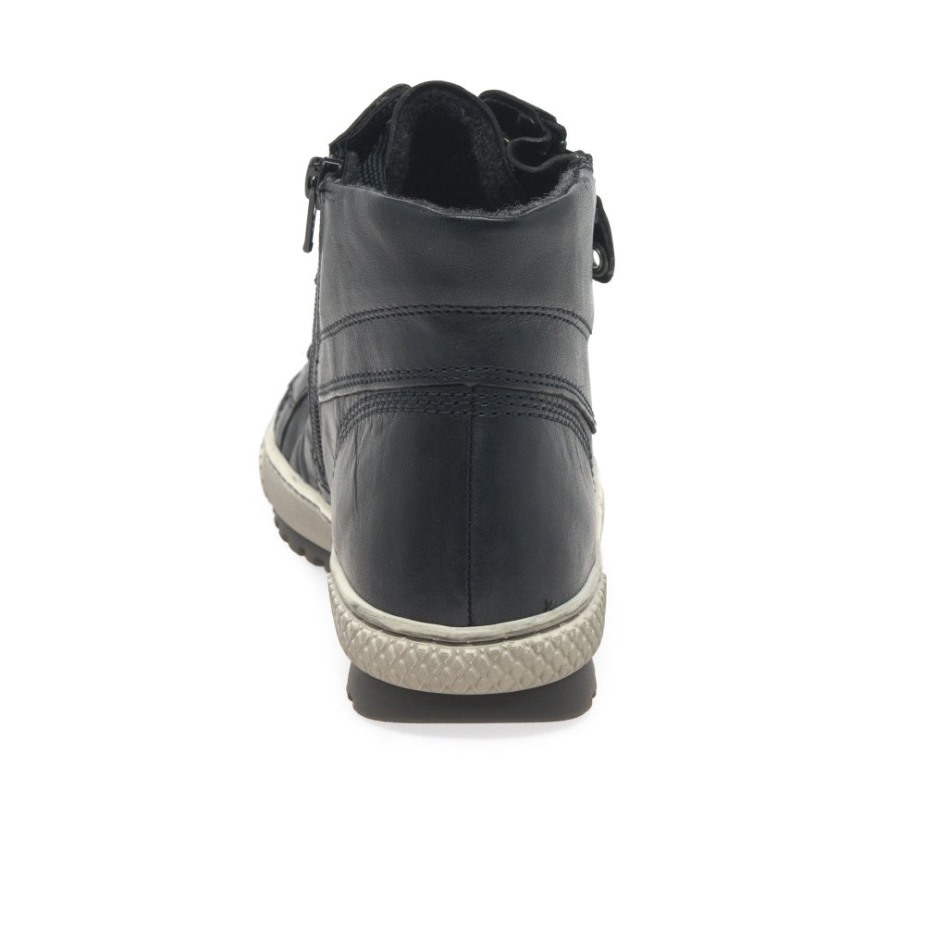 Bulner Casual Enkellaarzen Voor Dames Gabor Navy Tucson