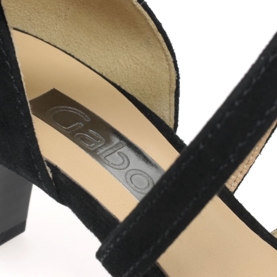 Callow Moderne Pumps Met Gekruiste Bandjes Voor Dames Gabor Zwart Suède