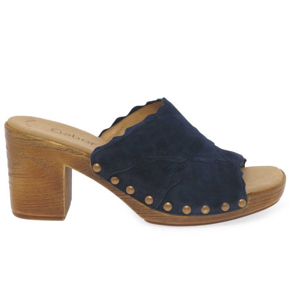 Carmen Dames Sandalen Marine Suède Gabor