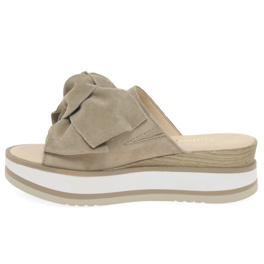 Clinton Dames Muiltjes Sandalen Zijde Suède Gabor