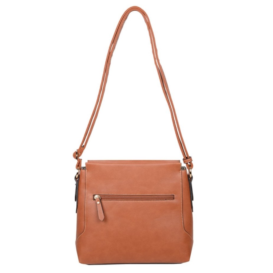 Cognac Sarda Dames Messenger Handtas Gabor