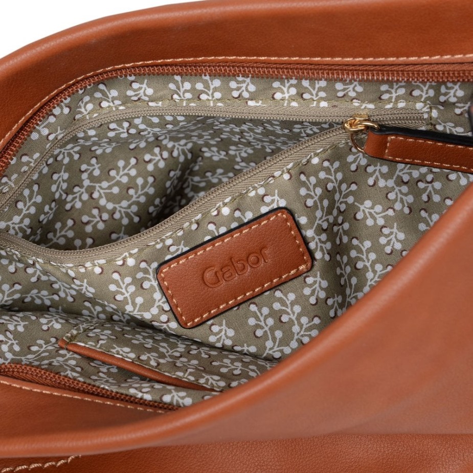 Cognac Sarda Dames Messenger Handtas Gabor