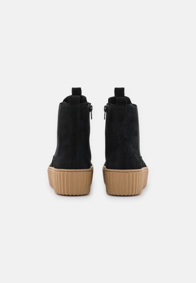 Dames Enkellaarzen Met Plateauzool Gabor Zwart