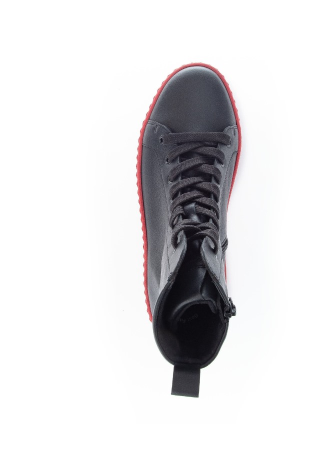 Dames Enkellaarzen Met Plateauzool Zwart Gabor