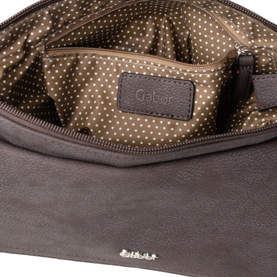 Dina Dames Messenger Handtas Gabor Donkerbruin