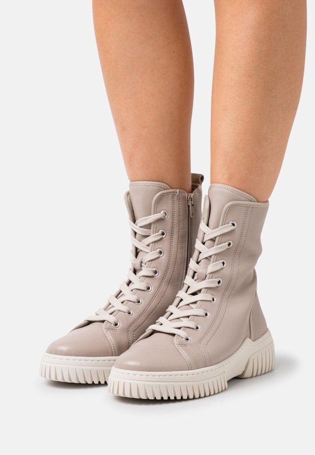 Donker Nude/beige Gabor Veter Enkellaarsjes