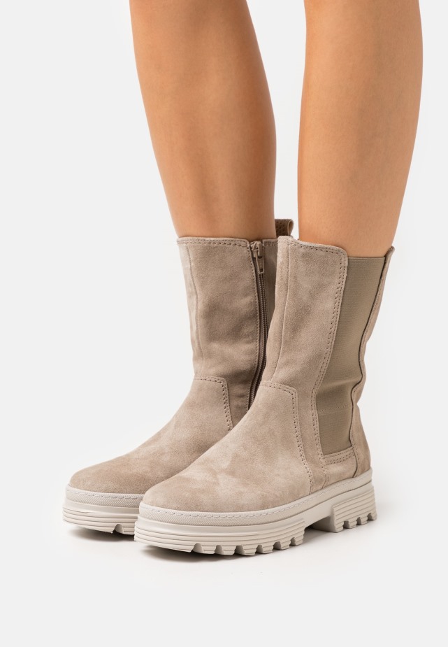 Donker Nude/beige Gabor Veter Enkellaarsjes