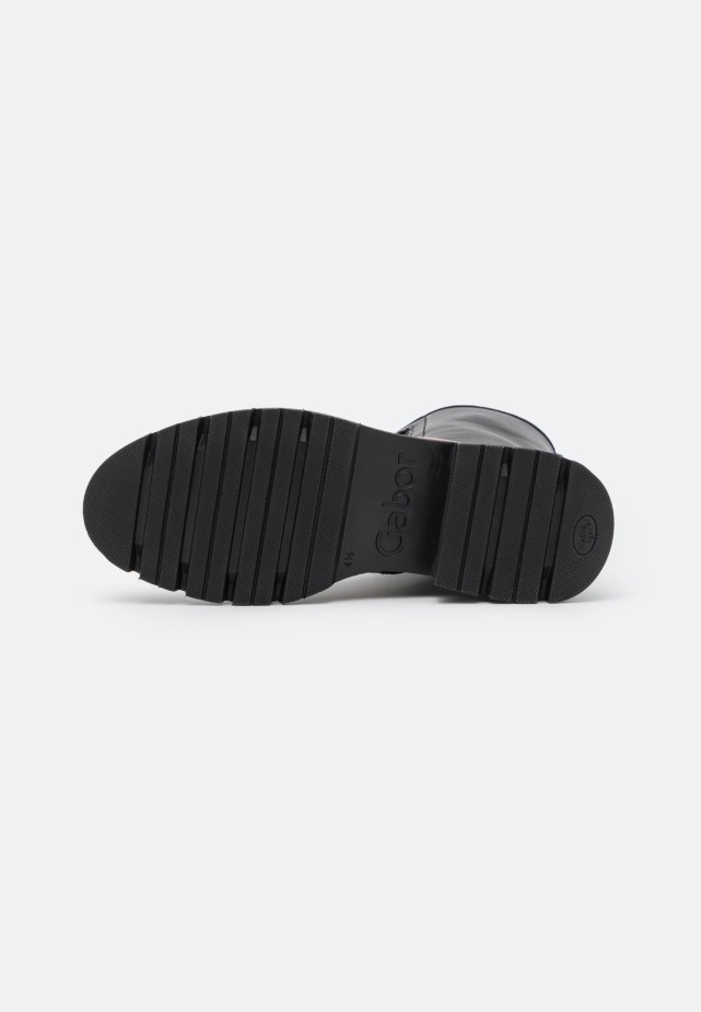 Donker Nudekleurige Gabor Enkellaarsjes Met Veters