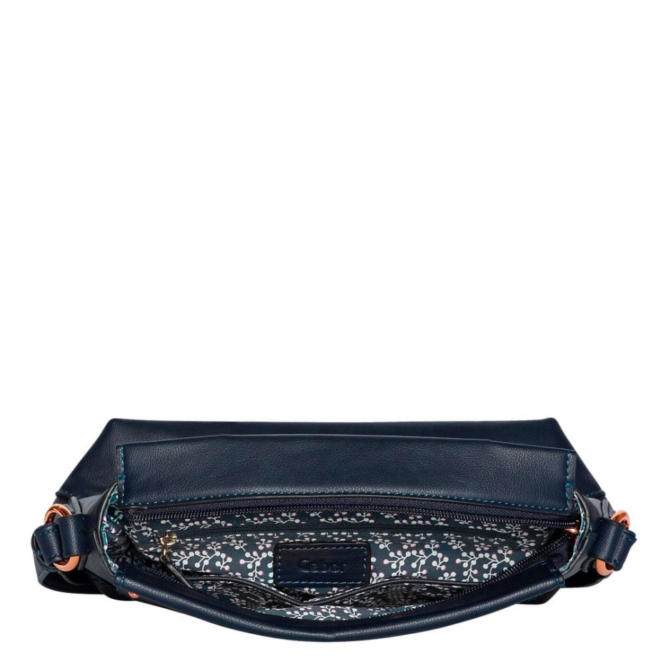 Donkerblauwe Gabor Sarda Messenger Handtas Voor Dames