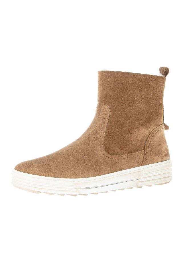 Enkellaarzen Met Plateauzool Gabor Donkerroze/naturel