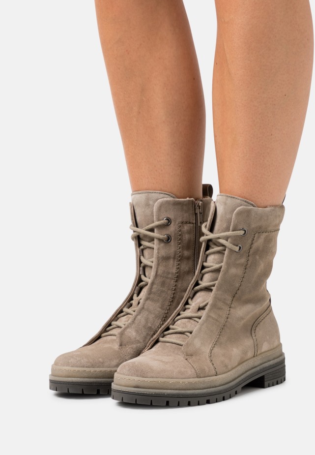 Enkellaarzen Met Plateauzool Gabor Tartufo/cognac