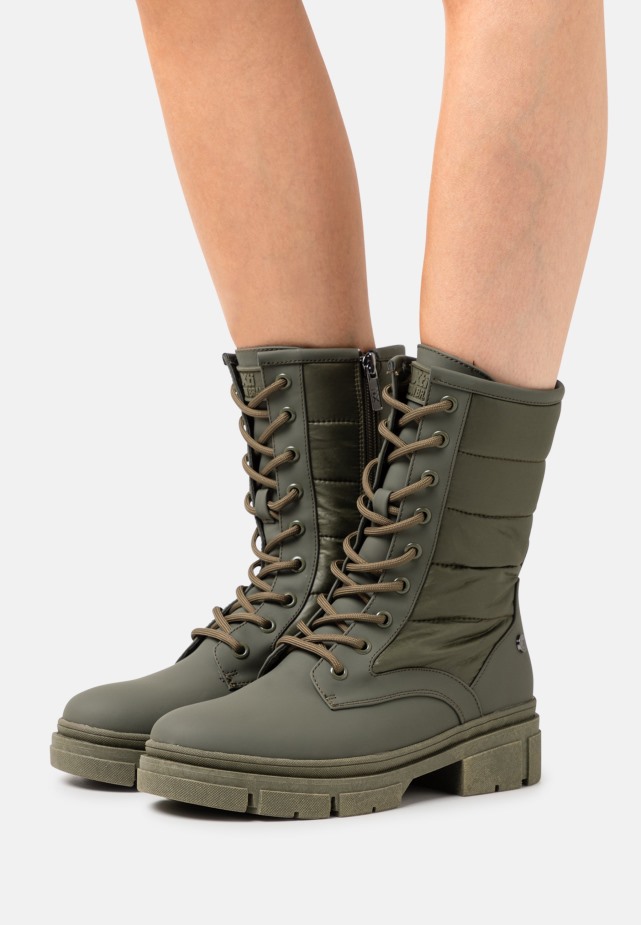 Enkellaarzen Met Veters Gabor Salbei/dust