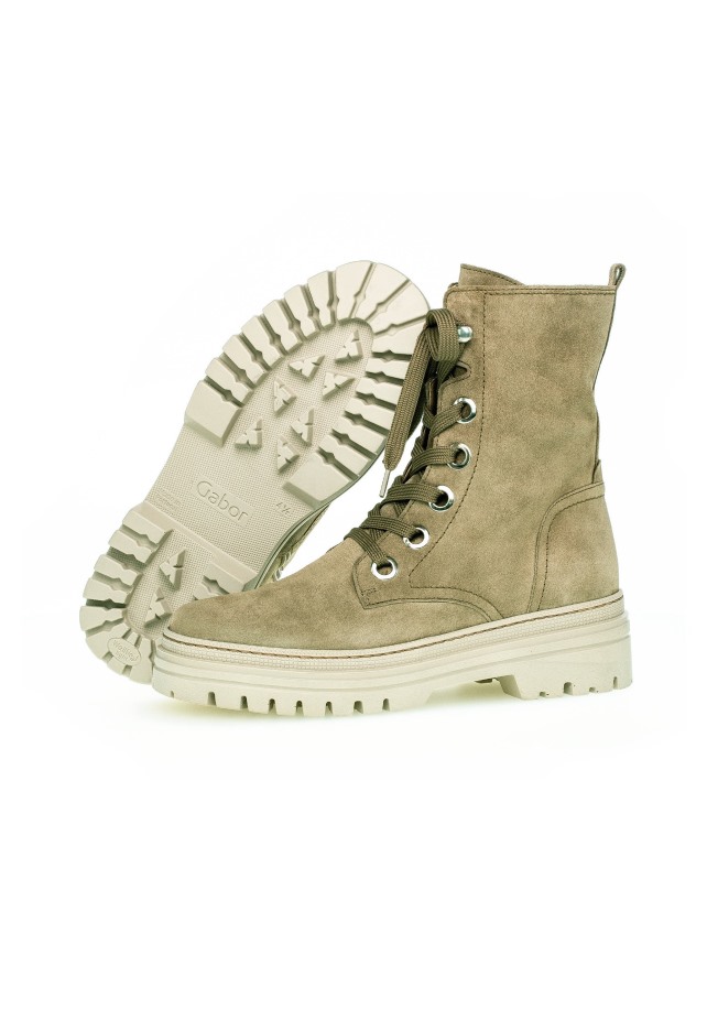 Enkellaarzen Met Veters Gabor Salbei/dust