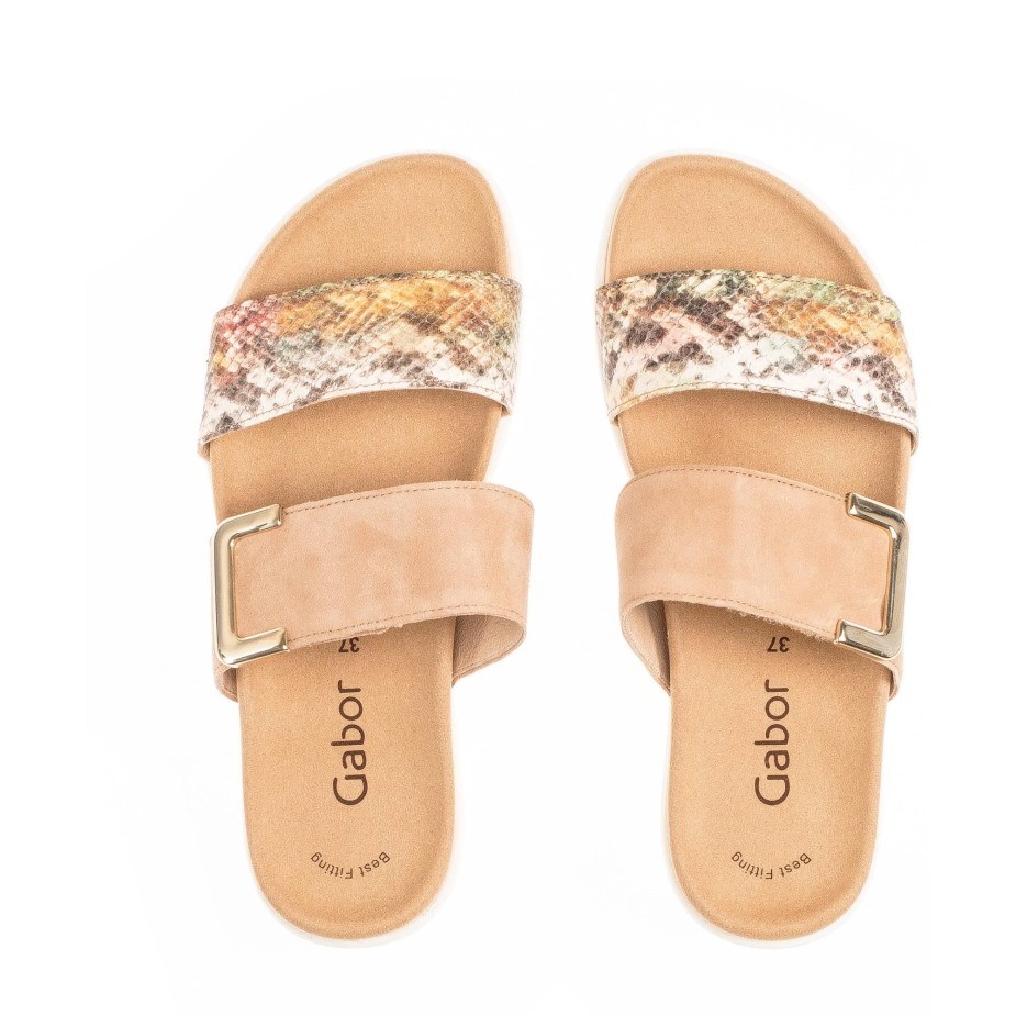 Gabor 4374050 - Karamel Suède En Slangenprint