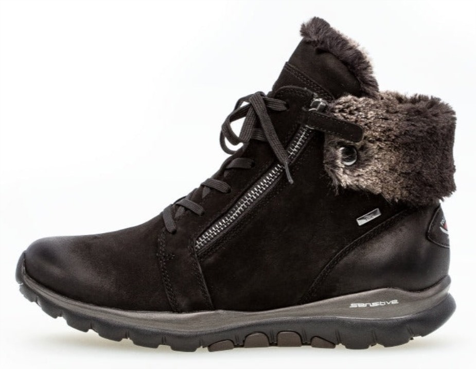 Gabor 7686647 - Zwart Geolied Nubuckleer