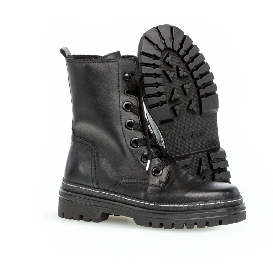 Gabor 91721-27 - Zwart Glad Leer