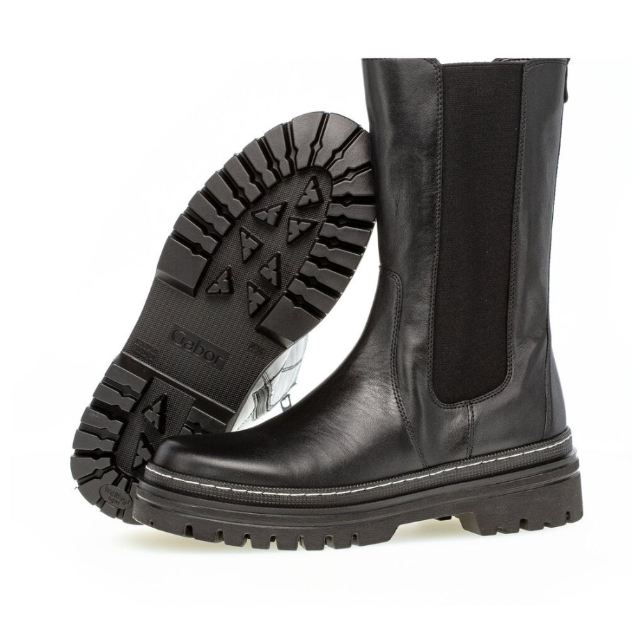 Gabor 91724-27 - Zwart Glad Leer