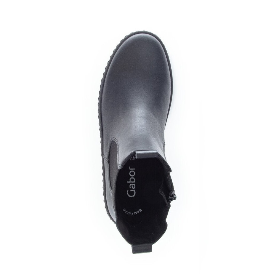 Gabor 93712-27 - Zwart Glad Leer