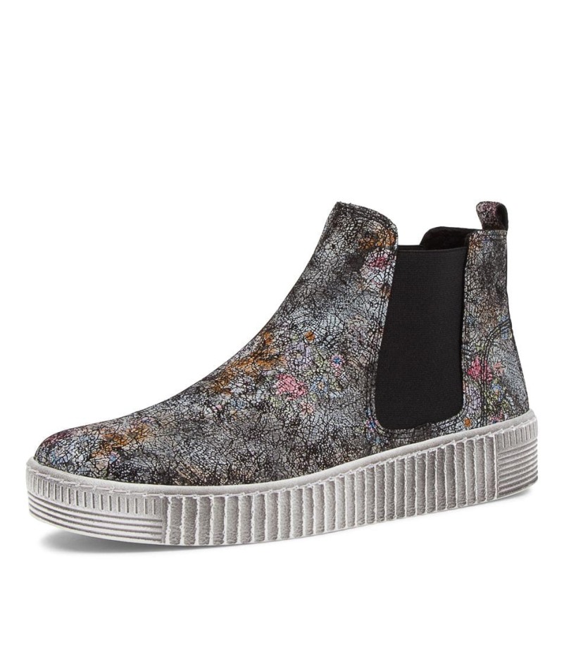 Gabor Angels Schwarz Leren Chelsea Boots