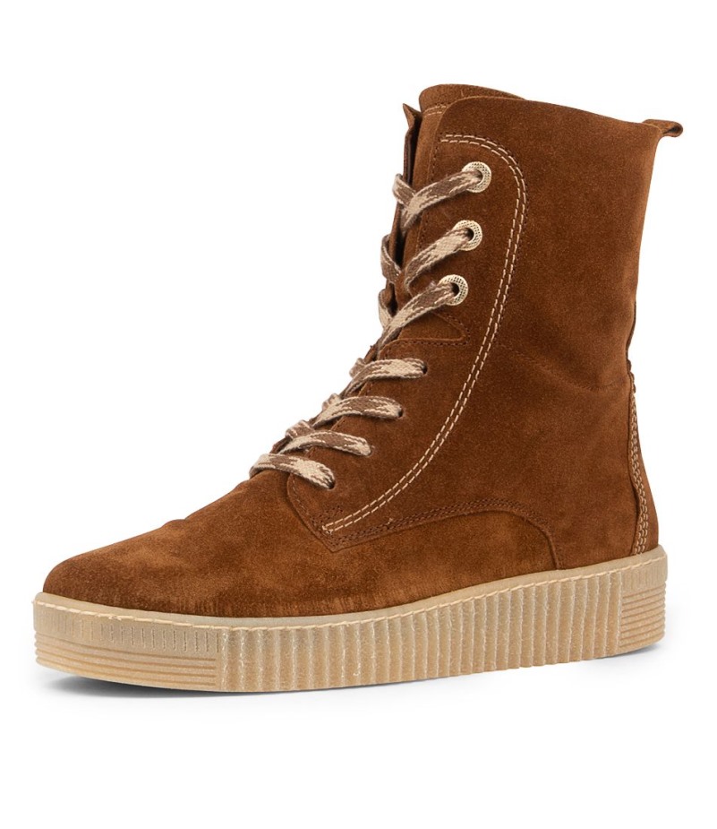 Gabor Arca Cognac Suède Kuitlaarzen