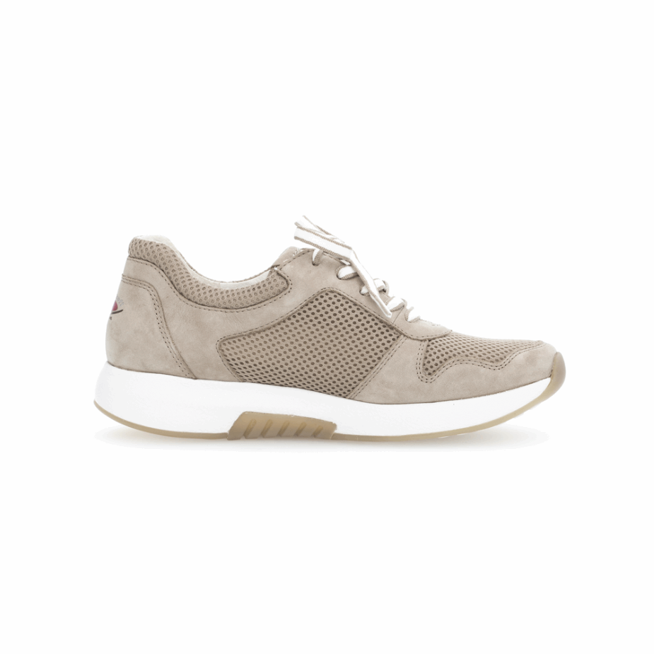 Gabor Beige Rollende Zachte Sneaker