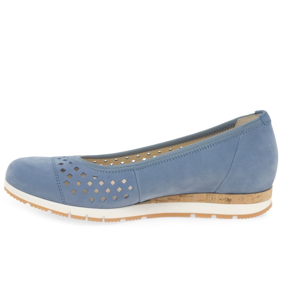 Gabor Berry Dames Punch Detail Schoenen Heaven Nubuck
