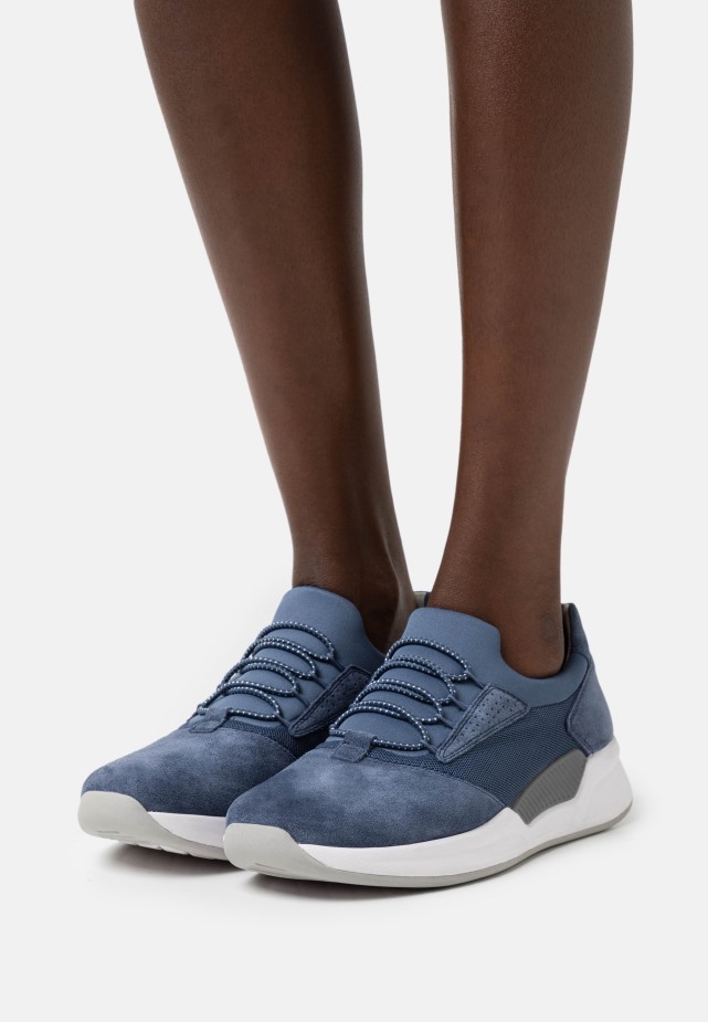 Gabor Blauw/bruin/witte Sneakers