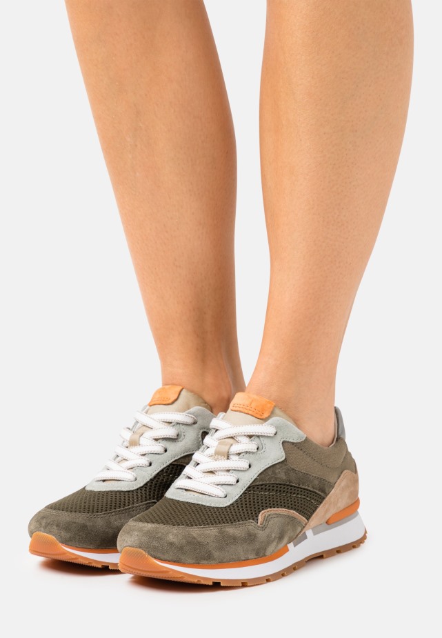 Gabor Blauw/bruin/witte Sneakers