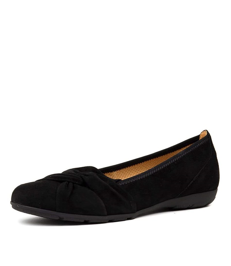 Gabor Bliksem Schwarz Suède