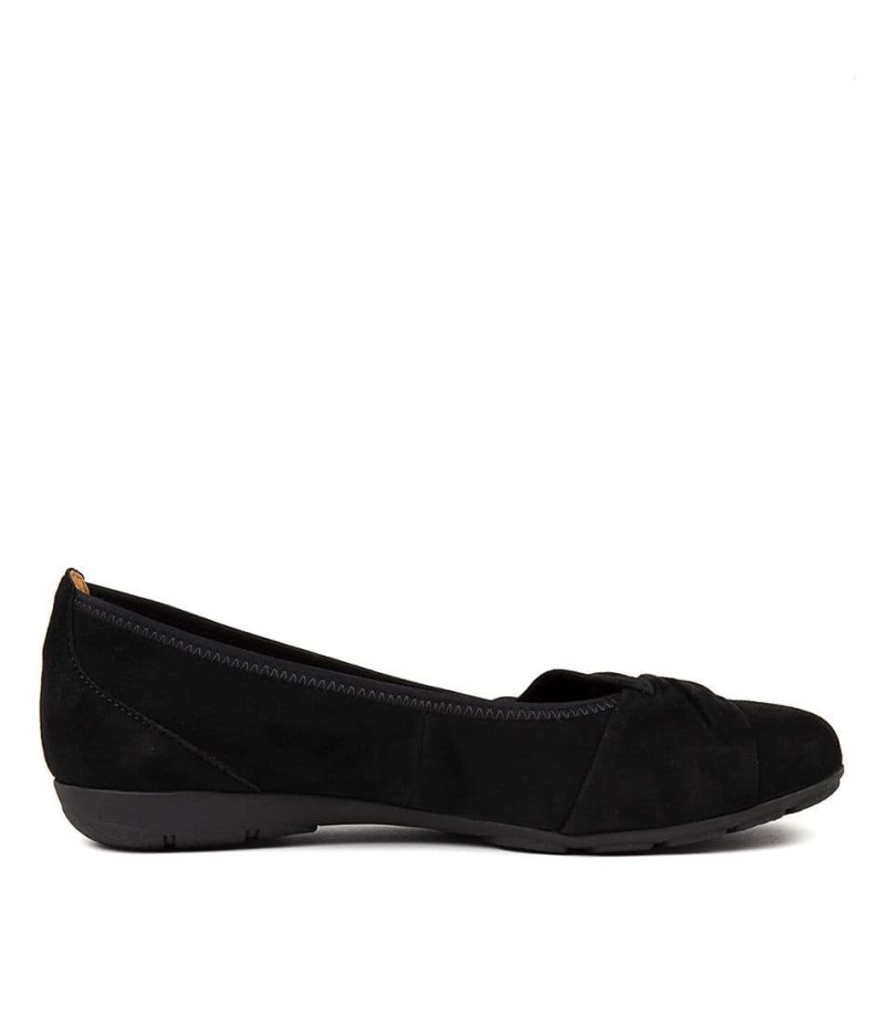 Gabor Bliksem Schwarz Suède