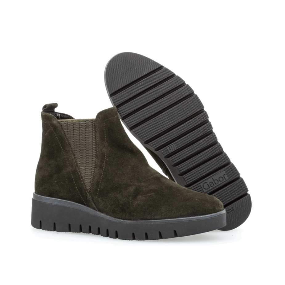 Gabor Chelsea Sneaker Groen Leger
