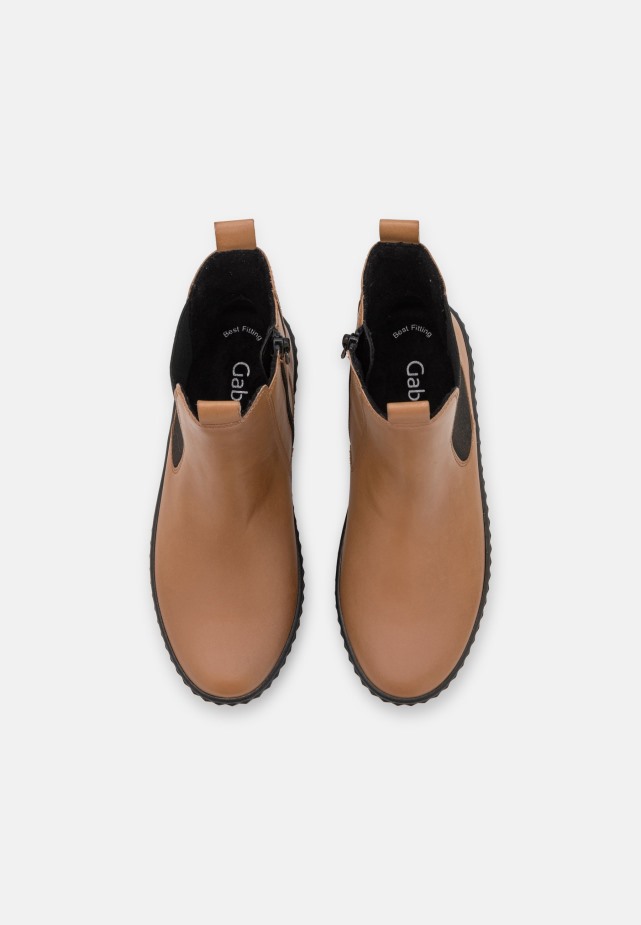 Gabor Enkellaarzen Met Plateauzool Camel