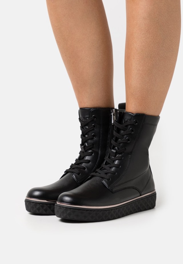 Gabor Enkellaarzen Met Plateauzool Karamel