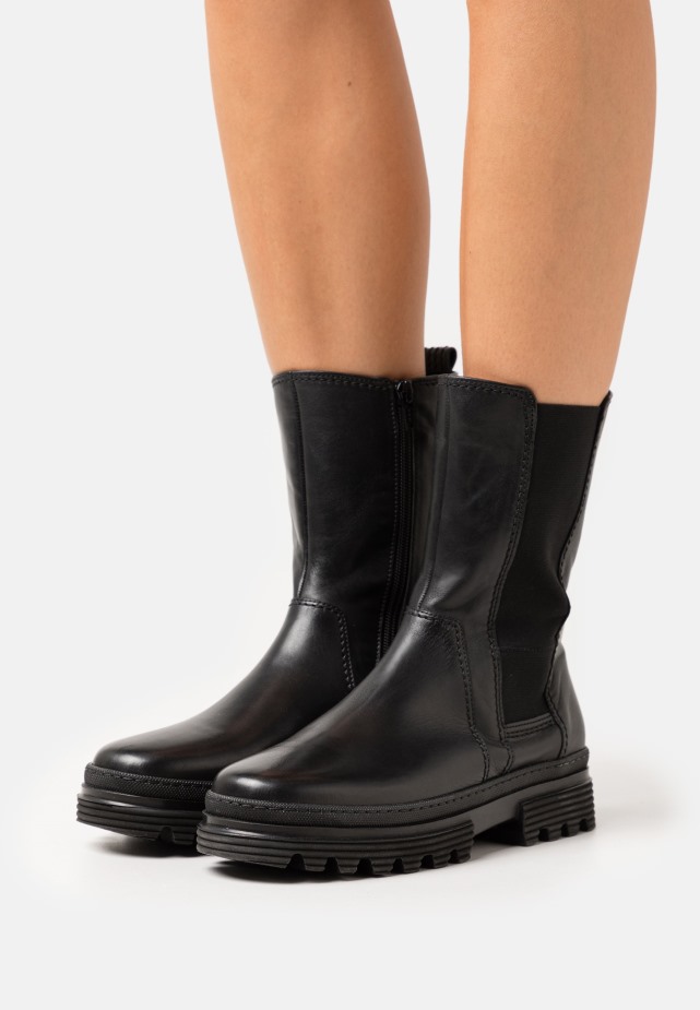 Gabor Enkellaarzen Met Plateauzool Pepper/creme