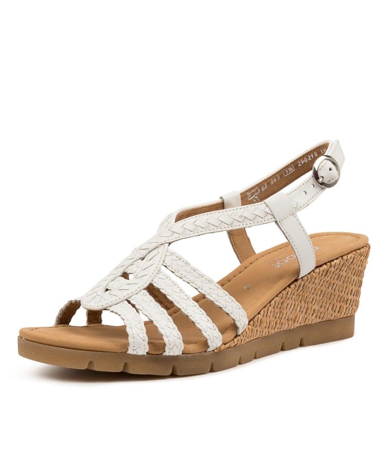 Gabor Farrow Weiss Leer