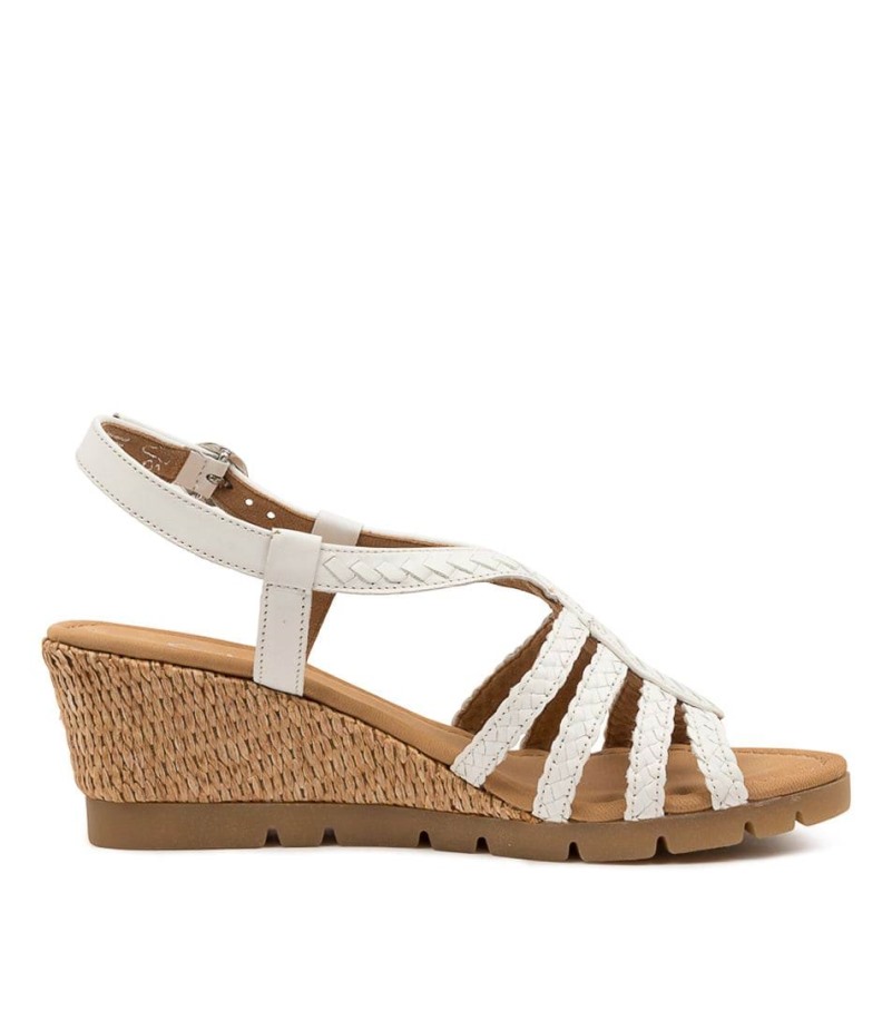 Gabor Farrow Weiss Leer