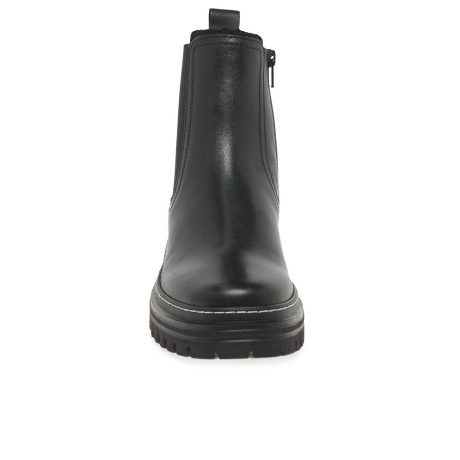 Gabor Gazania Dames Chelsea Boots Zwart/wit Gestikt