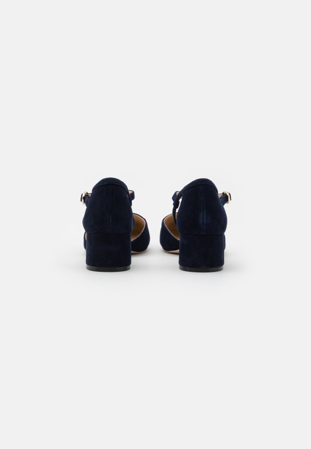 Gabor Leer - Klassieke Hakken Donkerblauw