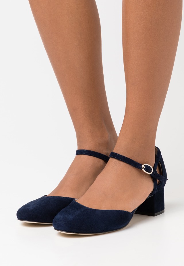 Gabor Leer - Klassieke Hakken Donkerblauw