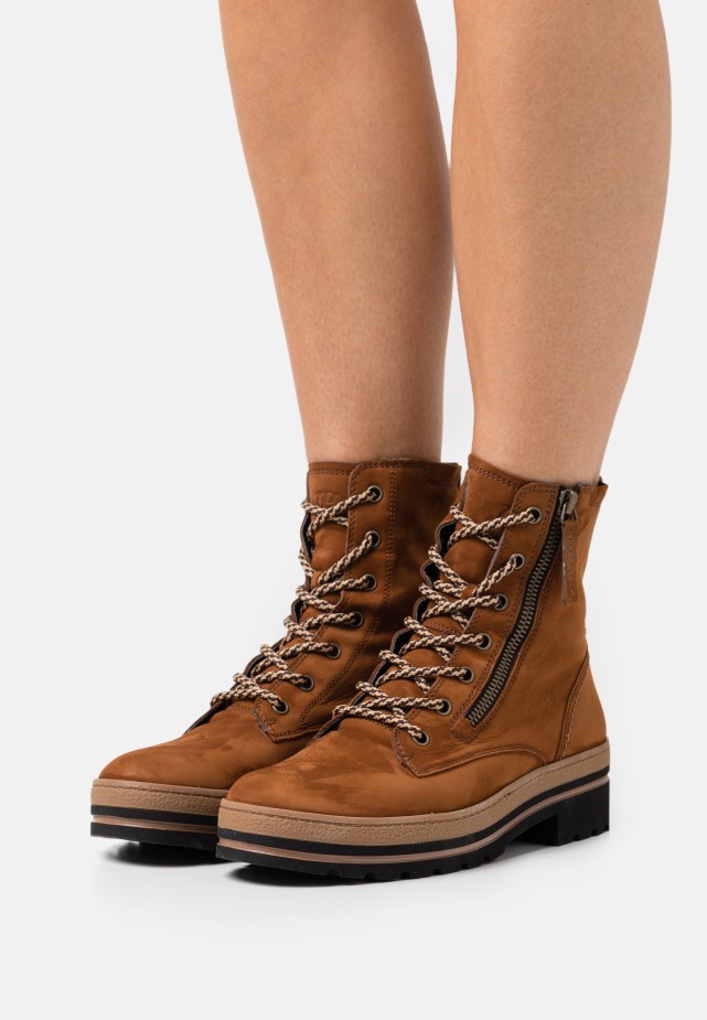 Gabor Lichtbruine Klassieke Enkellaarsjes