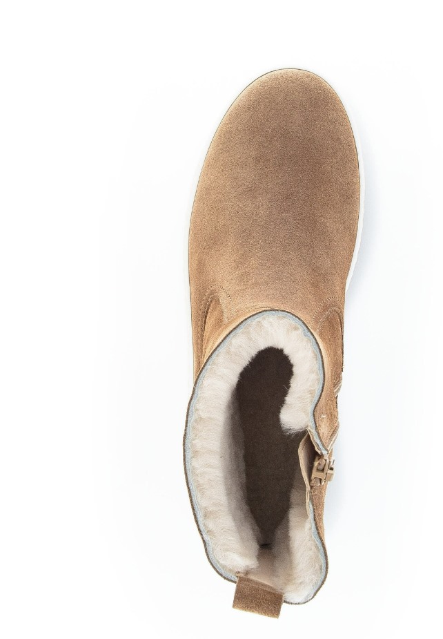 Gabor Lichtbruine Klassieke Enkellaarsjes